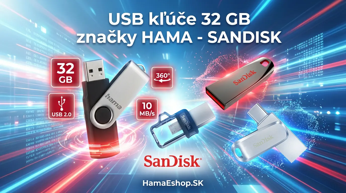 USB kľúč 32 GB | Hama a SanDisk